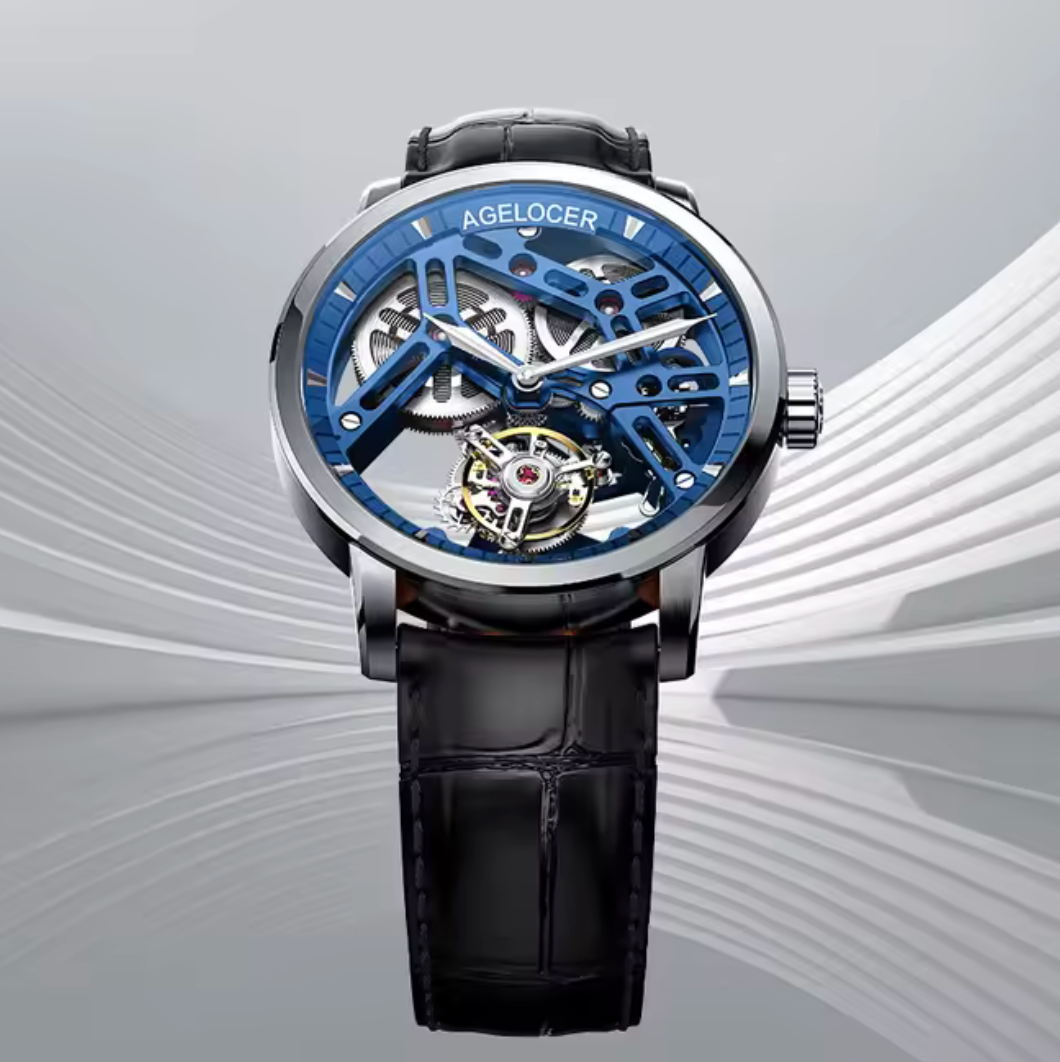 Agelocer 42mm - Auto A9001 - Tourbillon Squelette Réserve 80h