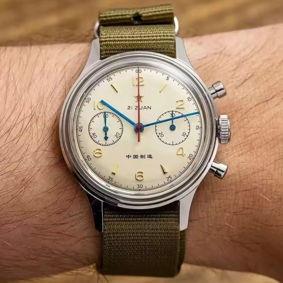 21 Zuan 38/40mm – Chrono Méca ST1901 - Aviation 1960