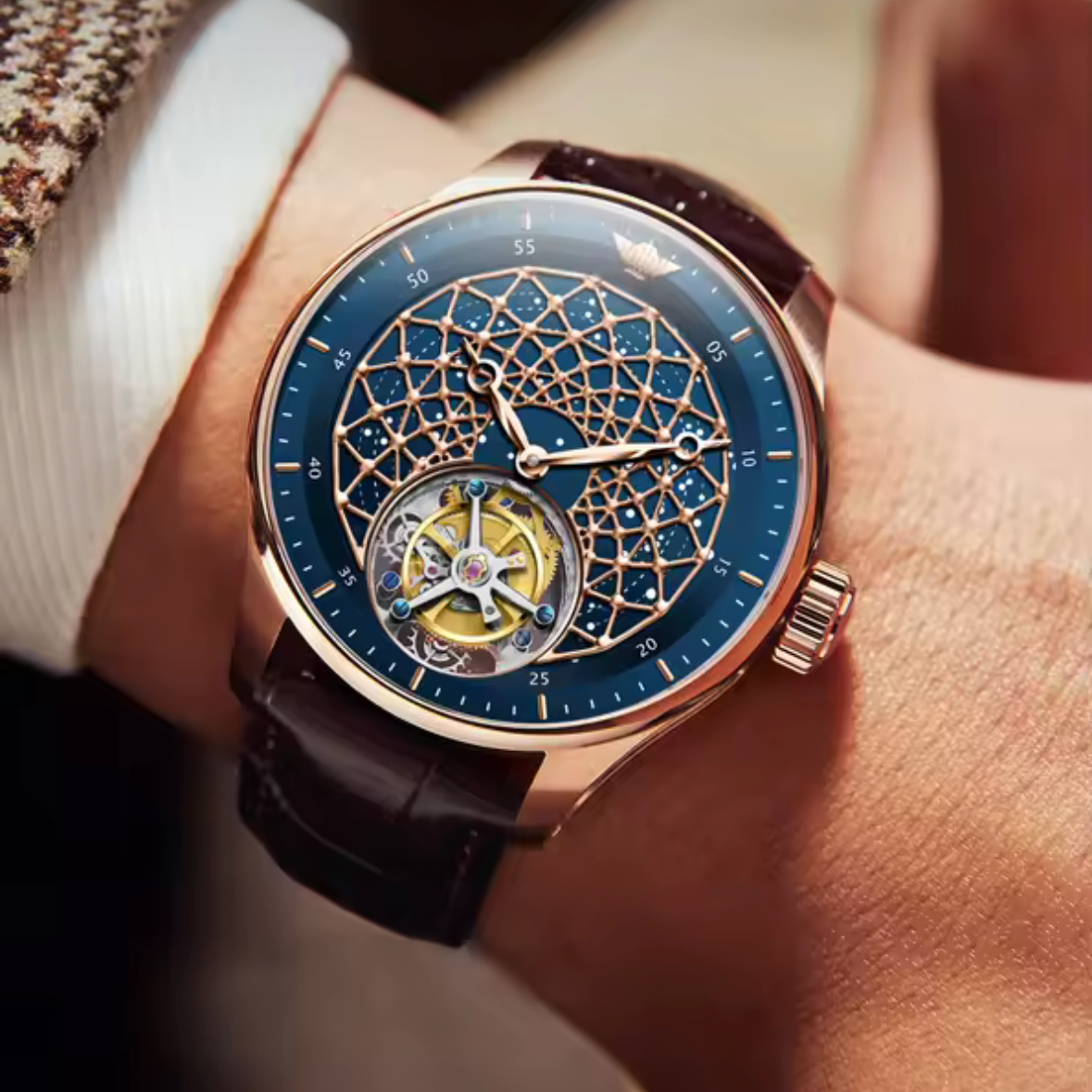 Oupinke 42mm - Méca Manuelle - Tourbillon Réserve 70h
