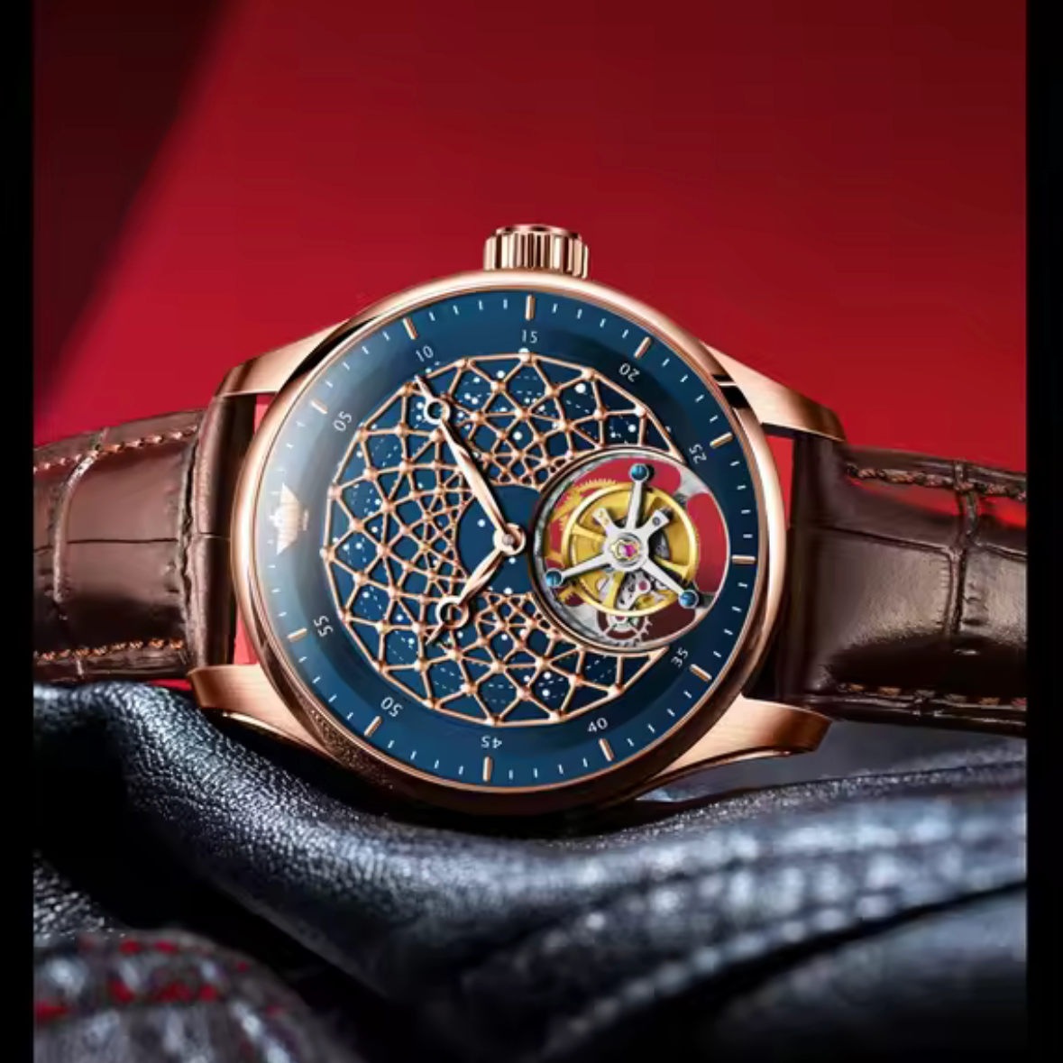 Oupinke 42mm - Méca Manuelle - Tourbillon Réserve 70h