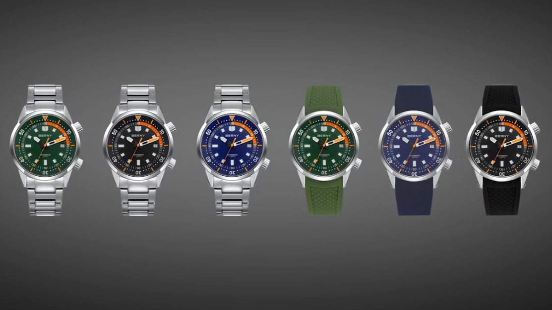 Berny 42mm – Auto Miyota 8215 - Plongée 200m