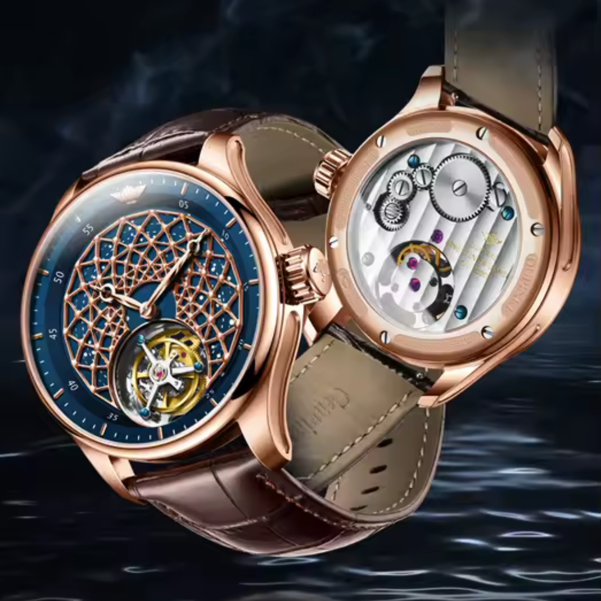 Oupinke 42mm - Méca Manuelle - Tourbillon Réserve 70h