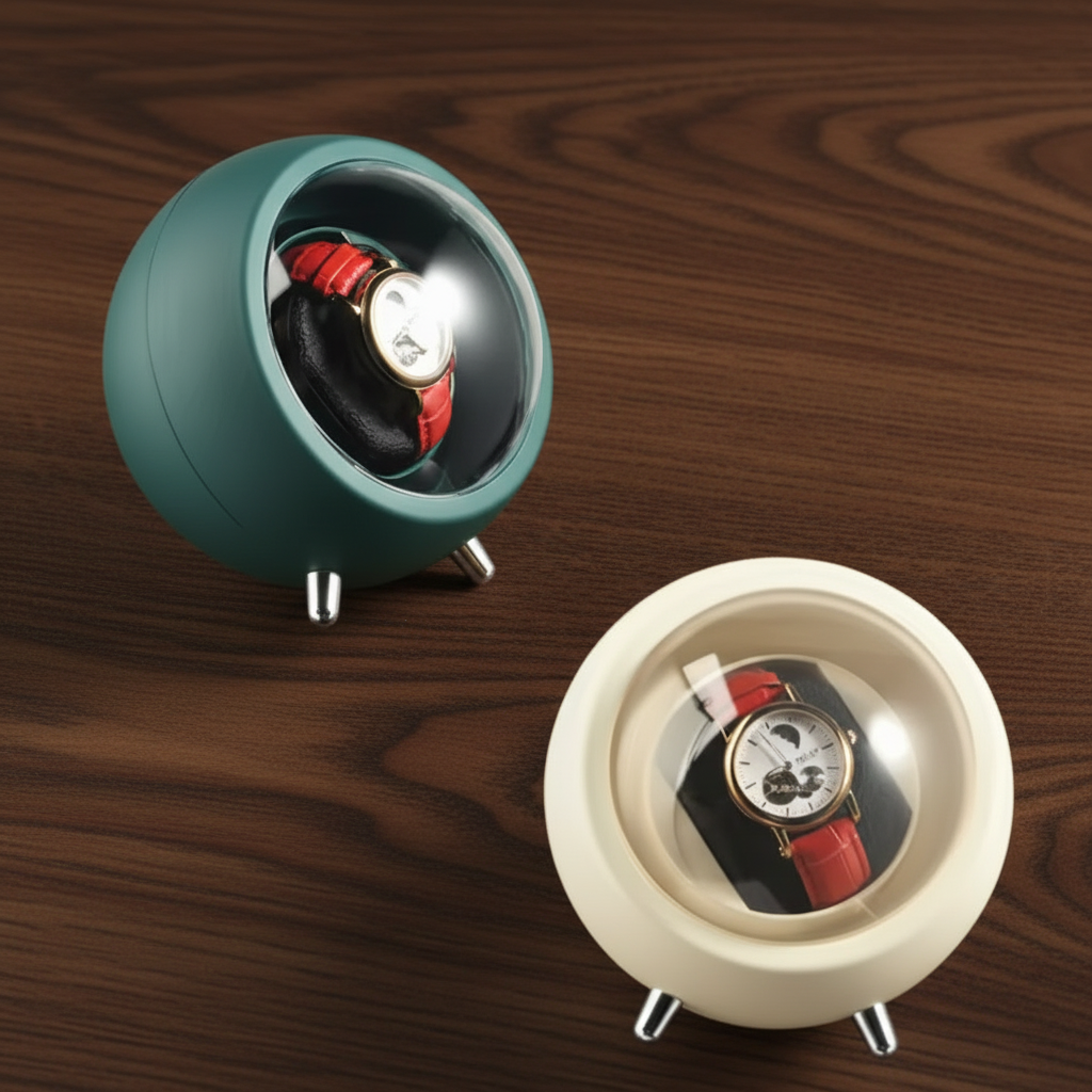Remontoir Montre Automatique Rond – Blanc ou Vert