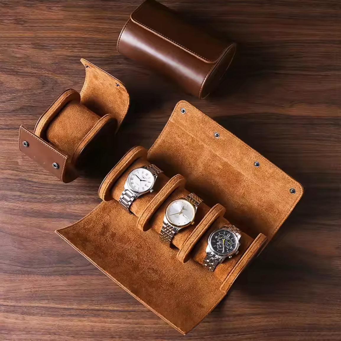 Rolls de voyage en cuir – 1, 2 ou 3 emplacements