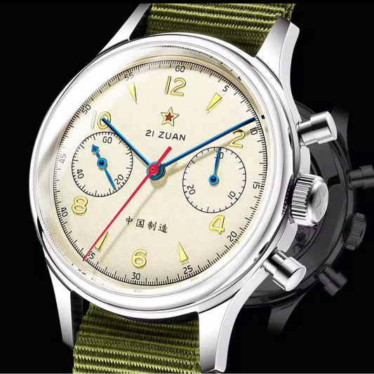 21 Zuan 38/40mm – Chrono Méca ST1901 - Aviation 1960