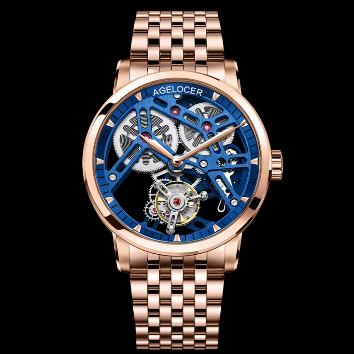 Agelocer 42mm - Auto A9001 - Tourbillon Squelette Réserve 80h