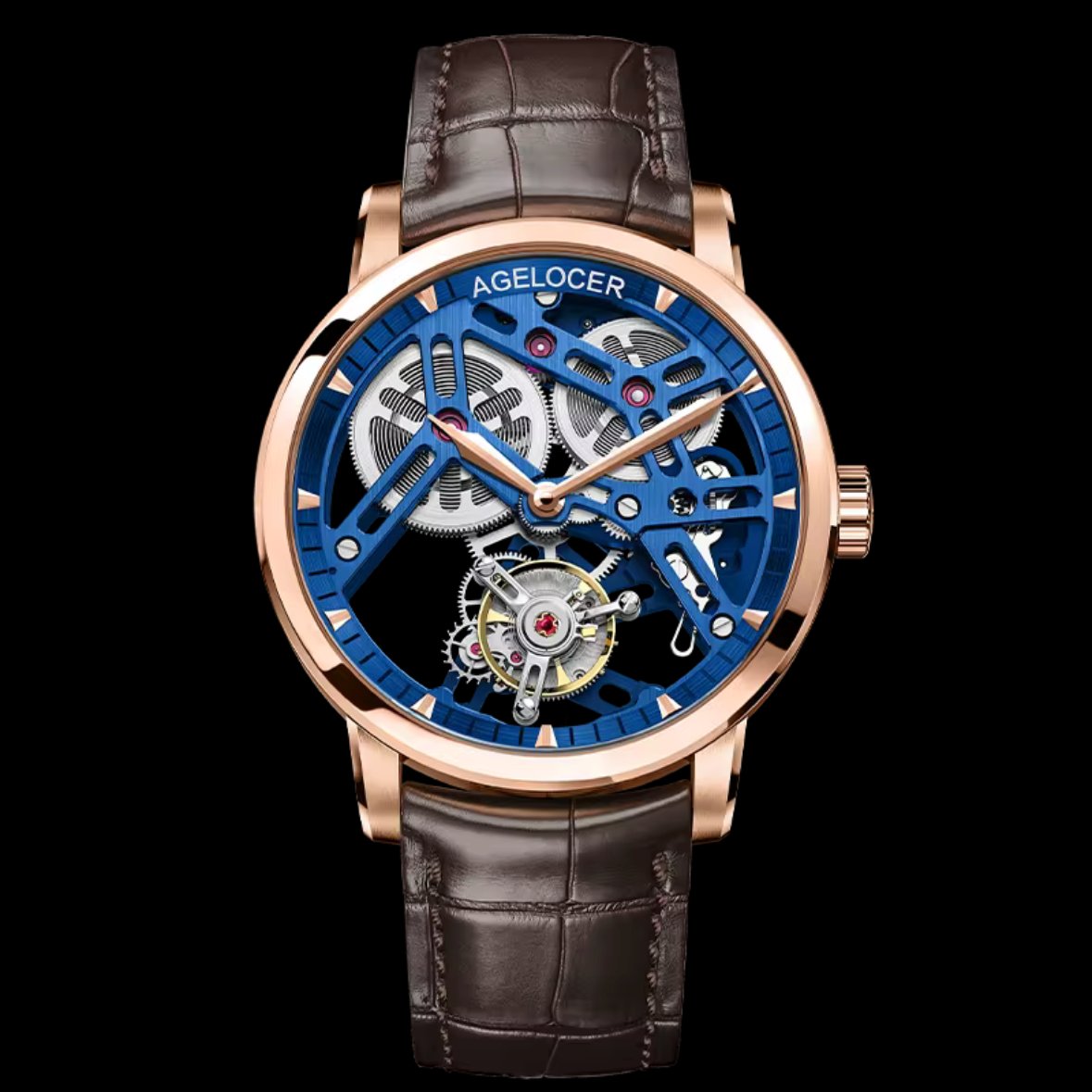 Agelocer 42mm - Auto A9001 - Tourbillon Squelette Réserve 80h