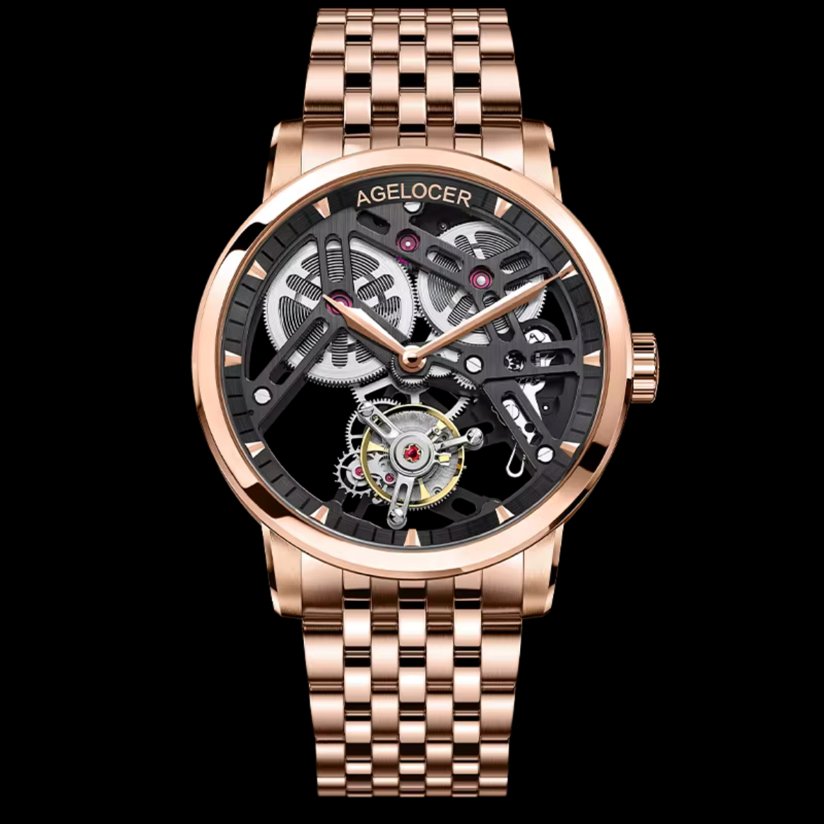 Agelocer 42mm - Auto A9001 - Tourbillon Squelette Réserve 80h