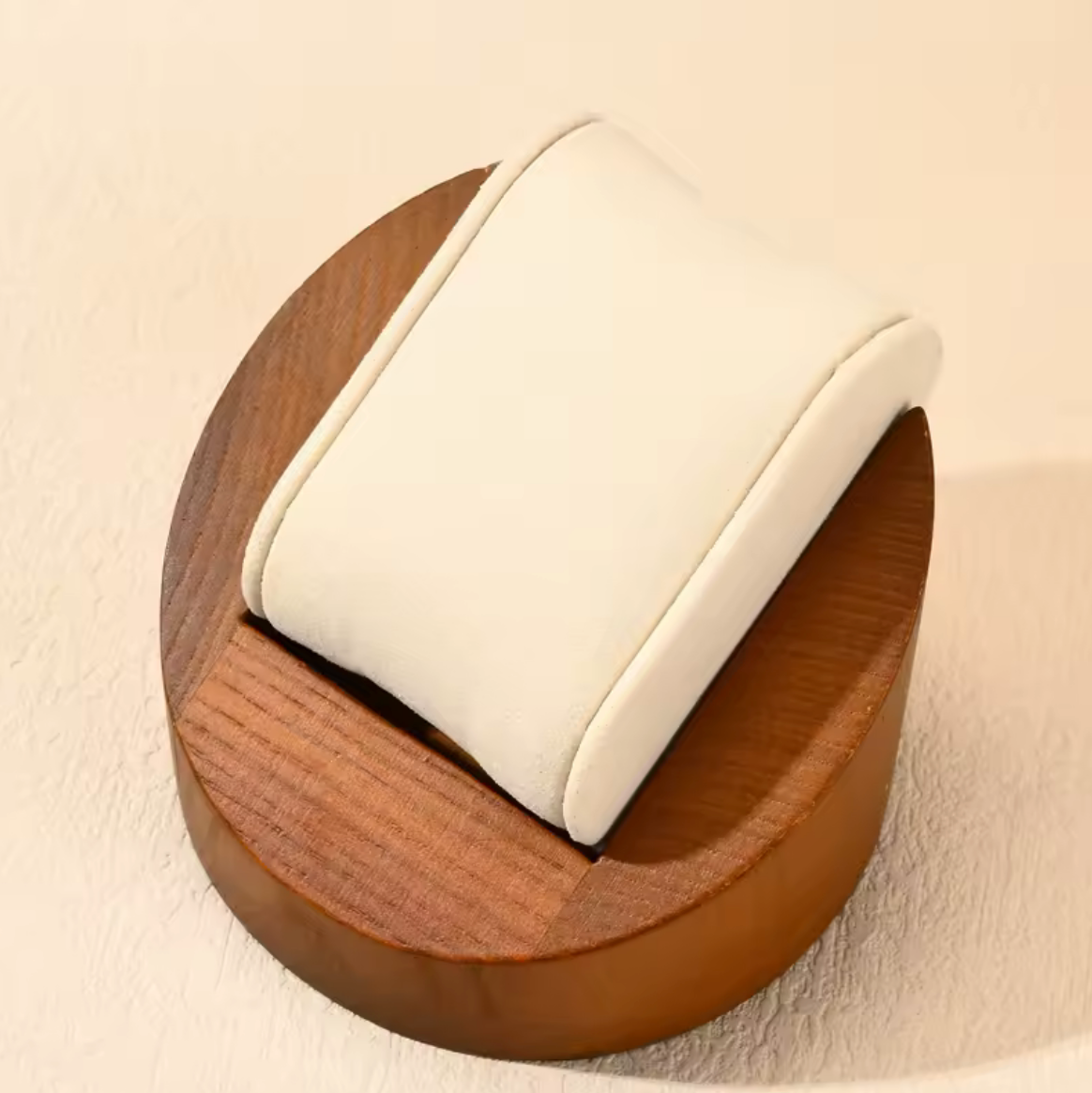 Présentoir Bois pour 1 Montre avec Coussin – Gris ou Beige
